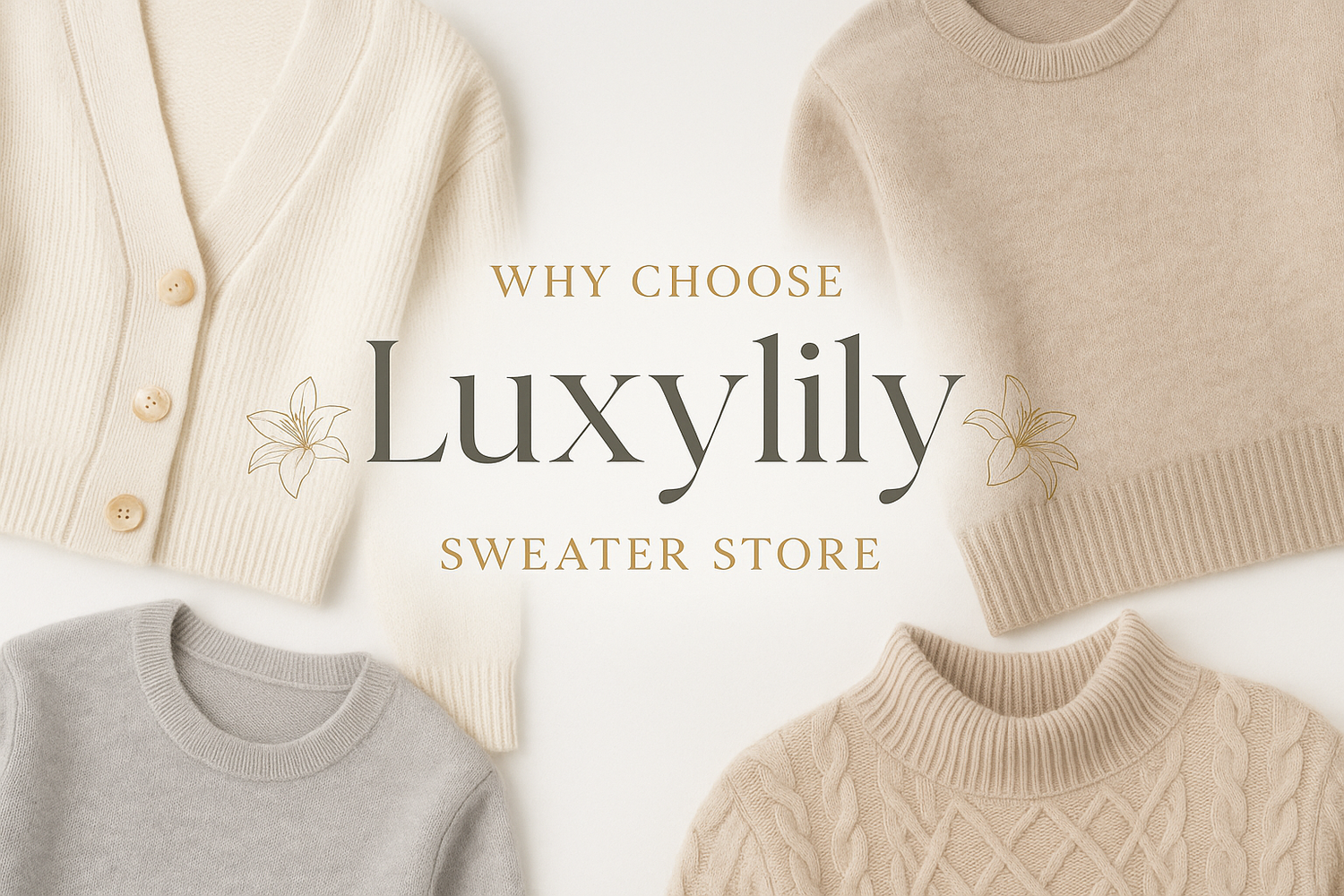 Why Choose Luxylily a Sweater store no need any others text